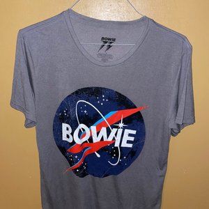 David Bowie NASA Men's Large T-shirt